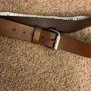 Brown leather belt